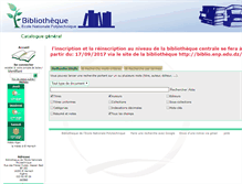 Tablet Screenshot of catalogue1.biblio.enp.edu.dz